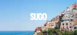 Sugo Pasta Logo shown in the Summer on Mountains