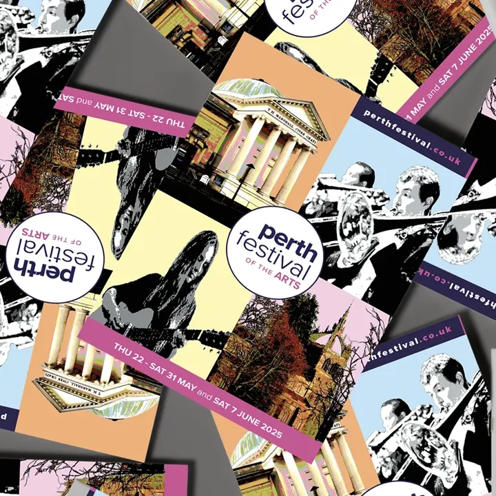 Scattered Perth Festival of the Arts 2025 flyers and posters